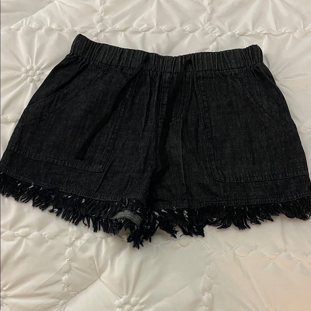 Black Frayed Hem Women Shorts size Small